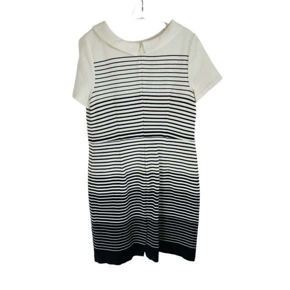 Talbots Striped Ottoman Sheath Dress Size 14 - Picture 6 of 6